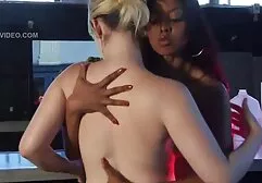 Deslumbrante lesbicas sexo real lésbica com uma doce beijo e porra com uma cara